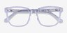 Zesty Clear Silver AcetateEyeglass Frames from EyeBuyDirect, Closed View