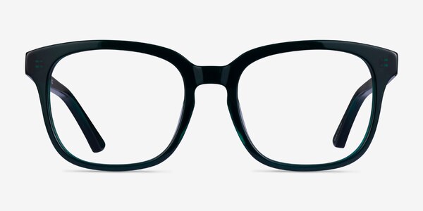 Zesty Vert foncé Acétate Montures de lunettes de vue
