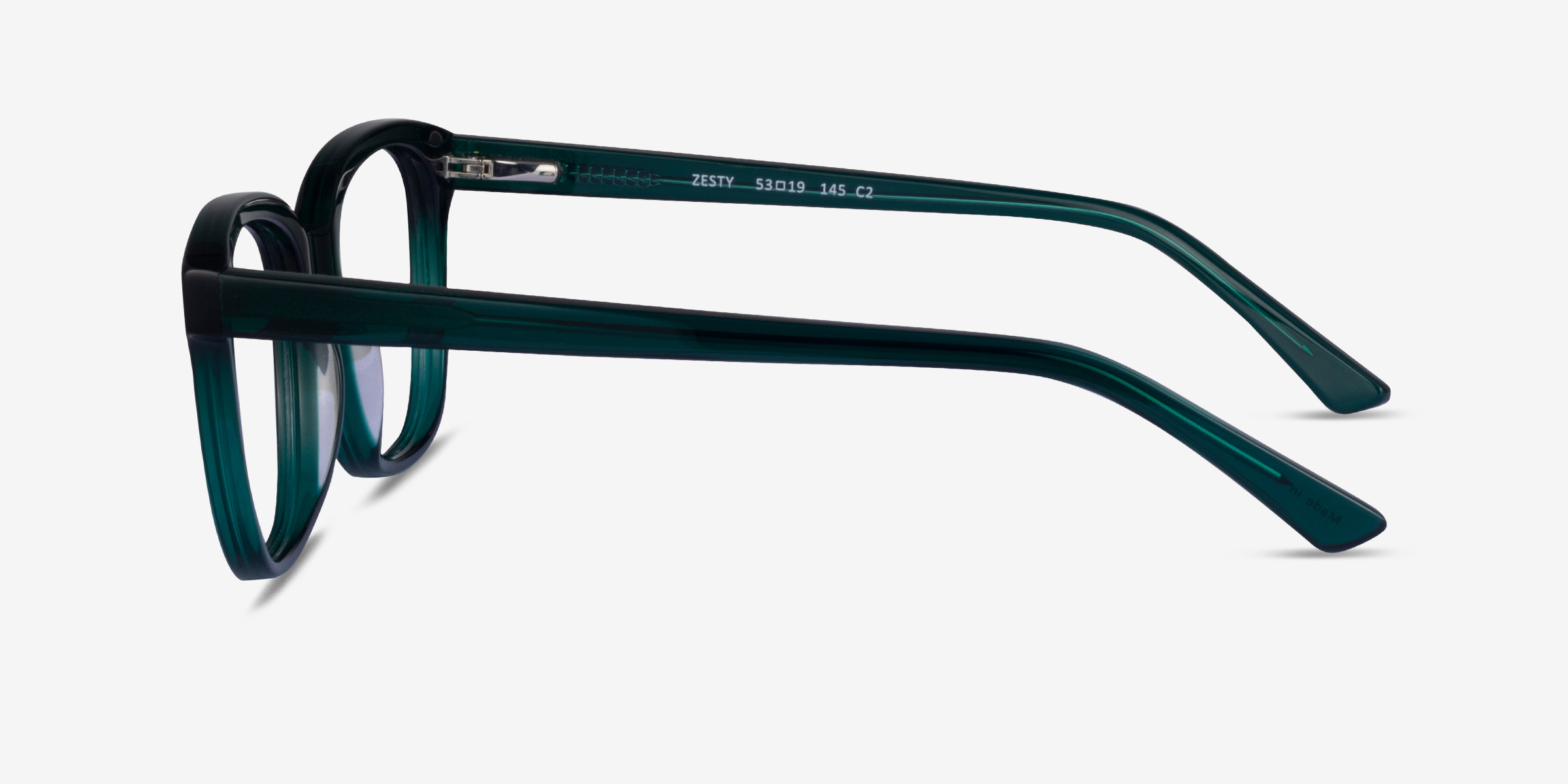 Zesty Square Dark Green Full Rim Eyeglasses Eyebuydirect