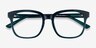Zesty Dark Green AcetateEyeglass Frames from EyeBuyDirect, Closed View