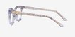 Acoustic Clear Gold AcetateEyeglass Frames from EyeBuyDirect, Side View