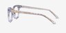 Acoustic Clear Gold AcetateEyeglass Frames from EyeBuyDirect, Side View
