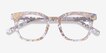 Acoustic Clear Gold AcetateEyeglass Frames from EyeBuyDirect, Closed View