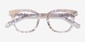 Acoustic Clear Gold AcetateEyeglass Frames from EyeBuyDirect, Closed View