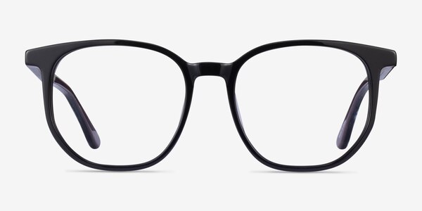 Observation Black Gray Acétate Montures de lunettes de vue