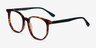 Observation Tortoise Dark Green AcetateEyeglass Frames from EyeBuyDirect, Angle View