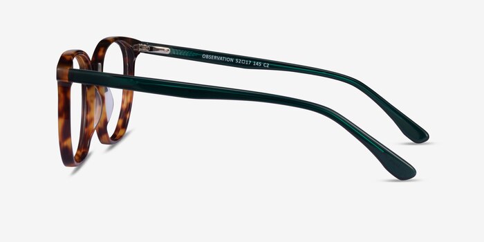 Observation Tortoise Dark Green Acetate Eyeglass Frames from EyeBuyDirect