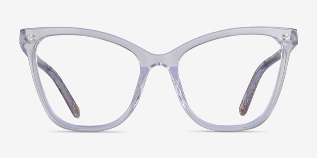 Mind Clear Gold AcetateEyeglass Frames from EyeBuyDirect, Front View