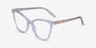 Mind Clear Gold AcetateEyeglass Frames from EyeBuyDirect, Angle View