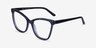 Mind Gray Black AcetateEyeglass Frames from EyeBuyDirect, Angle View