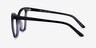 Mind Gray Black AcetateEyeglass Frames from EyeBuyDirect, Side View