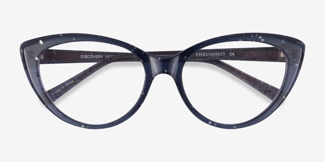 Discovery Gray AcetateEyeglass Frames from EyeBuyDirect, Closed View