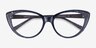 Discovery Gray AcetateEyeglass Frames from EyeBuyDirect, Closed View