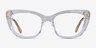 Jubilate Clear Yellow AcetateEyeglass Frames from EyeBuyDirect, Front View