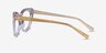 Jubilate Clear Yellow AcetateEyeglass Frames from EyeBuyDirect, Side View