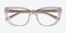 Jubilate Clear Yellow AcetateEyeglass Frames from EyeBuyDirect, Closed View