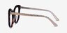 Aesthete Tortoise Clear Gold AcetateEyeglass Frames from EyeBuyDirect, Side View