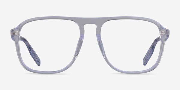 Downtown Clear Silver Acetate Eyeglass Frames
