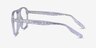 Downtown Clear Silver AcetateEyeglass Frames from EyeBuyDirect, Side View