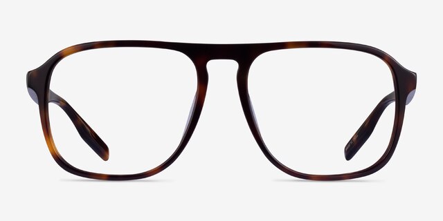 Downtown Tortoise AcetateEyeglass Frames from EyeBuyDirect, Front View