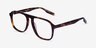 Downtown Tortoise AcetateEyeglass Frames from EyeBuyDirect, Angle View