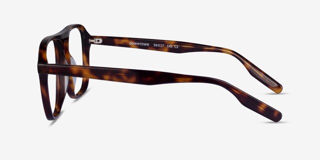 Downtown Tortoise AcetateEyeglass Frames from EyeBuyDirect, Side View