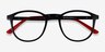Neo Black PlasticEyeglass Frames from EyeBuyDirect, Closed View
