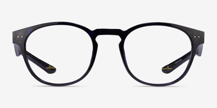 Trinity Blue Tortoise Plastic Eyeglass Frames from EyeBuyDirect