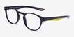 Trinity Blue Tortoise PlasticEyeglass Frames from EyeBuyDirect, Angle View