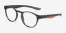 Trinity Matte Olive PlasticEyeglass Frames from EyeBuyDirect, Angle View