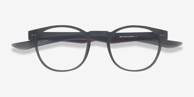 Trinity Matte Olive PlasticEyeglass Frames from EyeBuyDirect, Closed View