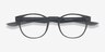 Trinity Matte Olive PlasticEyeglass Frames from EyeBuyDirect, Closed View