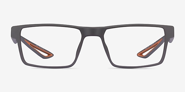 Icarus Matte Gray Plastic Eyeglass Frames