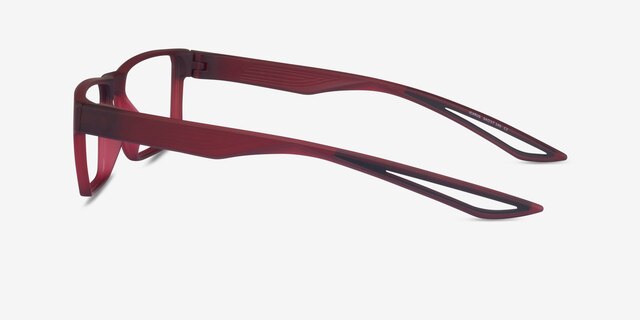 Icarus Matte Red PlasticEyeglass Frames from EyeBuyDirect, Side View