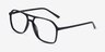 Encode Black PlasticEyeglass Frames from EyeBuyDirect, Angle View