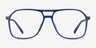 Encode Clear Navy PlasticEyeglass Frames from EyeBuyDirect, Front View