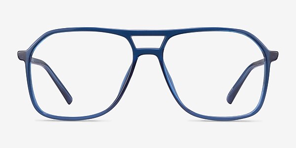 Encode Clear Navy Plastic Eyeglass Frames