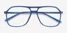 Encode Clear Navy PlasticEyeglass Frames from EyeBuyDirect, Closed View