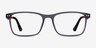Platform Gray PlasticEyeglass Frames from EyeBuyDirect, Front View