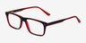 Maestro Black Red AcetateEyeglass Frames from EyeBuyDirect, Angle View
