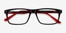 Maestro Black Red AcetateEyeglass Frames from EyeBuyDirect, Closed View
