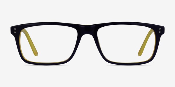 Maestro Navy Yellow Acetate Eyeglass Frames