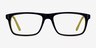 Maestro Navy Yellow AcetateEyeglass Frames from EyeBuyDirect, Front View