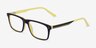 Maestro Navy Yellow AcetateEyeglass Frames from EyeBuyDirect, Angle View