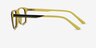 Maestro Navy Yellow AcetateEyeglass Frames from EyeBuyDirect, Side View
