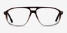 Volt Brown Striped AcetateEyeglass Frames from EyeBuyDirect, Front View