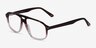 Volt Brown Striped AcetateEyeglass Frames from EyeBuyDirect, Angle View