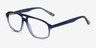 Volt Clear Blue AcetateEyeglass Frames from EyeBuyDirect, Angle View