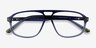 Volt Clear Blue AcetateEyeglass Frames from EyeBuyDirect, Closed View
