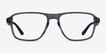 Euclid Clear Gray PlasticEyeglass Frames from EyeBuyDirect, Front View